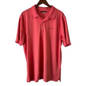 Greg Norman Play Dry Polo Shirt Golf Shark Logo Moisture Wicking XL